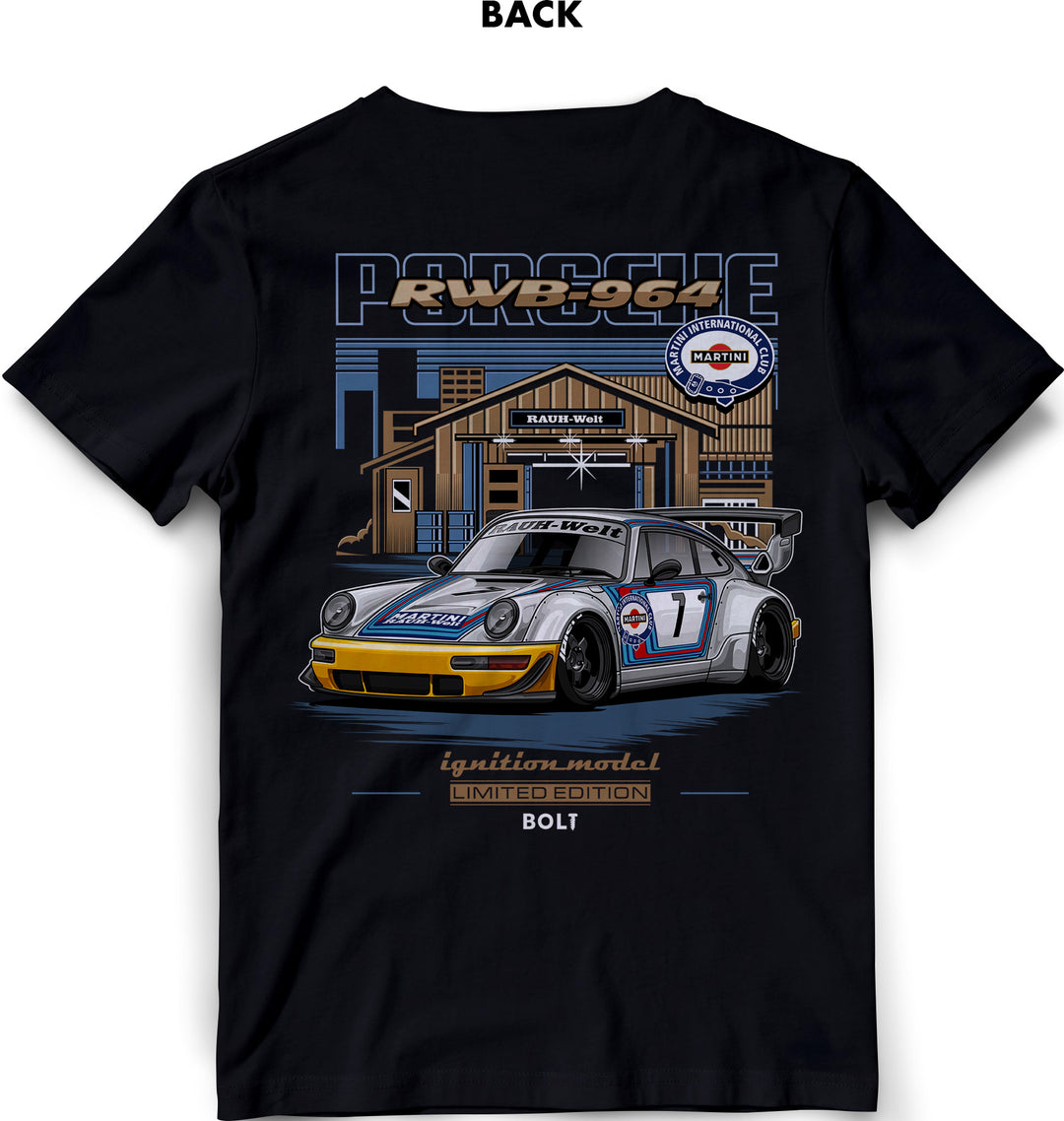 RWB 964 Silver/Yellow With M64 engine & tshirt